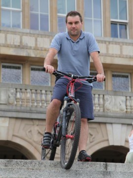 Trening, trening i jeszcze raz trening. Na zdjęciu Piotr podczas przygotowań. (fot. z archiwum wyprawy)