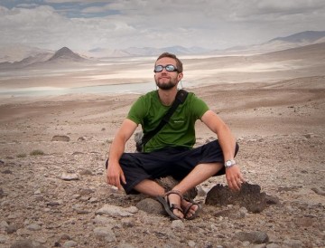 Mikołaj podczas wyprawy trekkingowej w Tadżykistanie. (fot. Mikołaj Korwin Kochanowski)