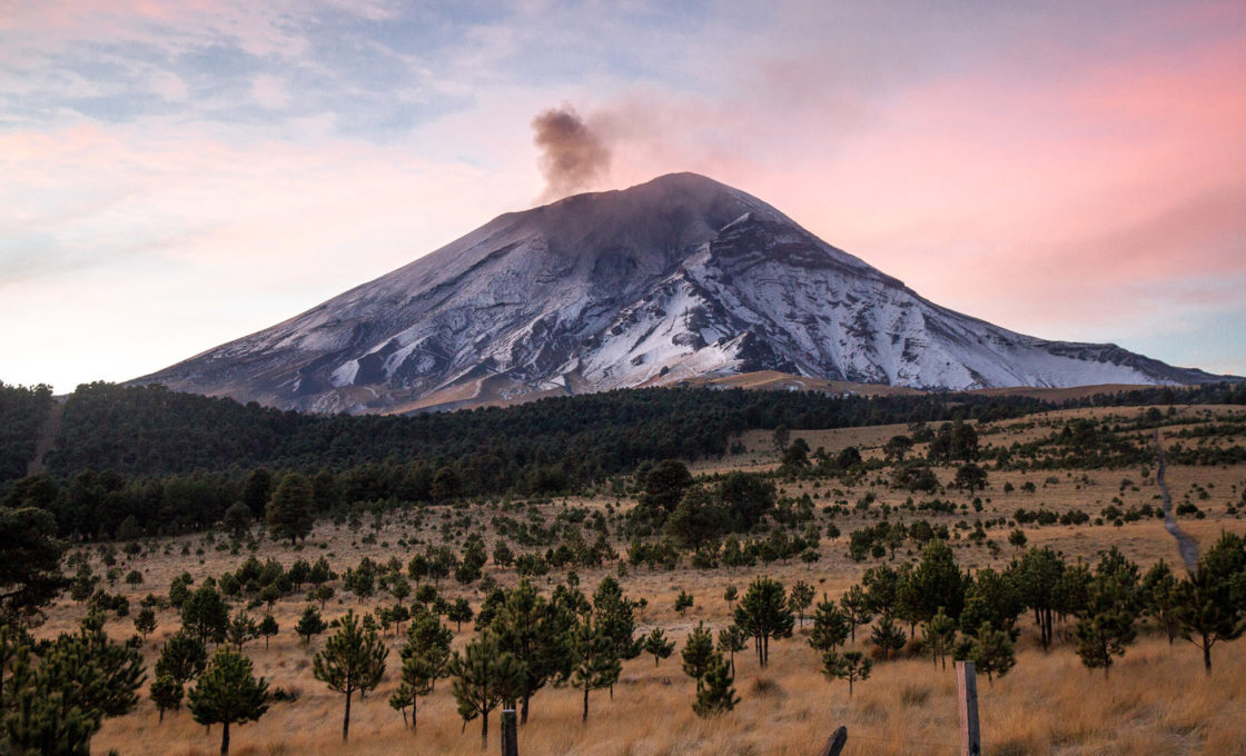 Wulkan Popocatépetl - zdjęcia z podróży przez Meksyk