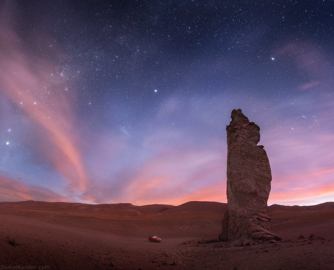 Boliwia, astrofotografia, noc na Salar de Uyuni