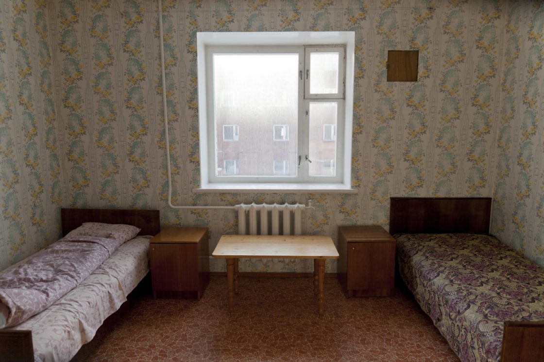 Piramida, miasto na Spitsbergenie. Hotel Tulipan