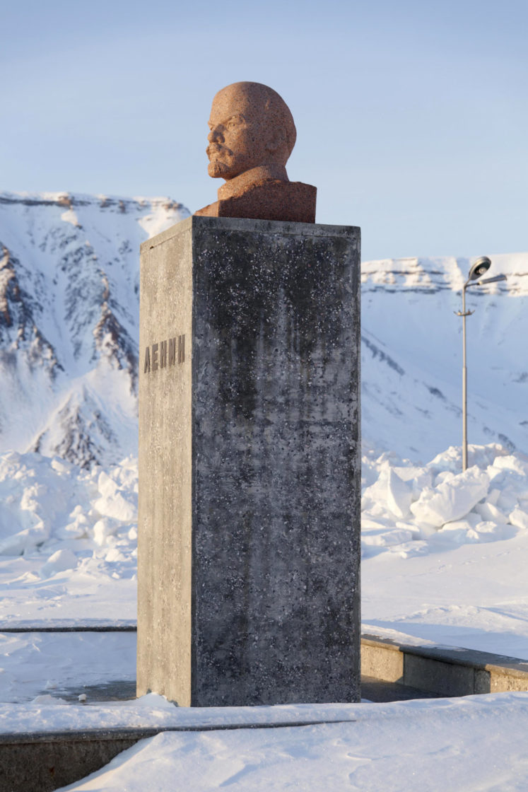 Spitsbergen, Piramida. Pomnik Lenina