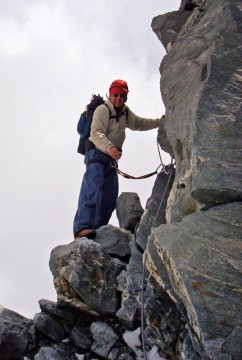 Zejście z Mount Blanc