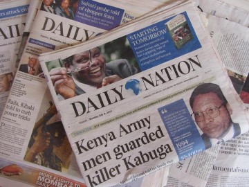 Daily Nation - najpopularniejszy kenijski dziennik w języku angielskim. (Fot. Michał Janik)