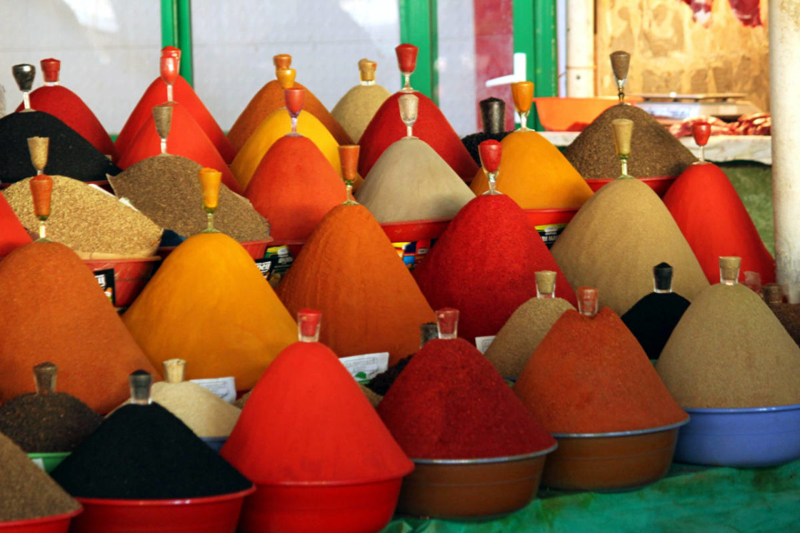 Bazar z przyprawami w Duszanbe