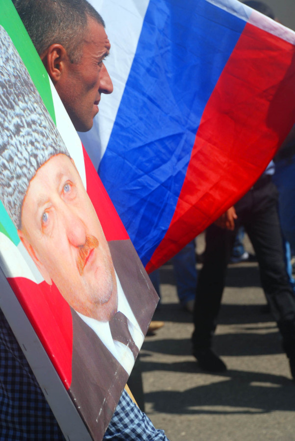 Czeczenia, plakat Achmada Kadyrowa