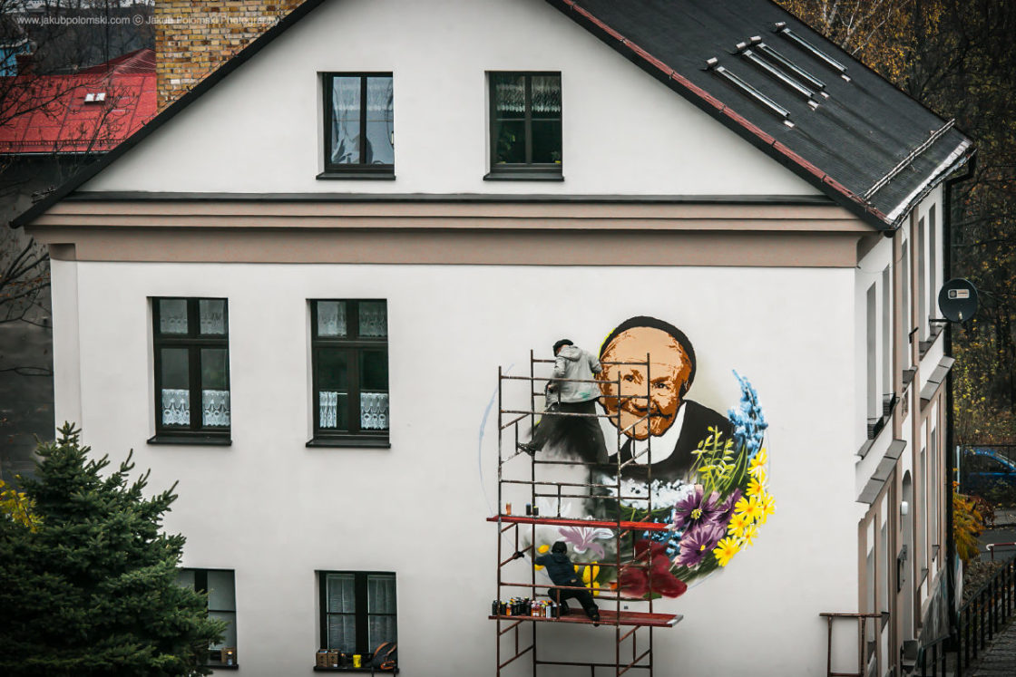 Mural w Cieszynie