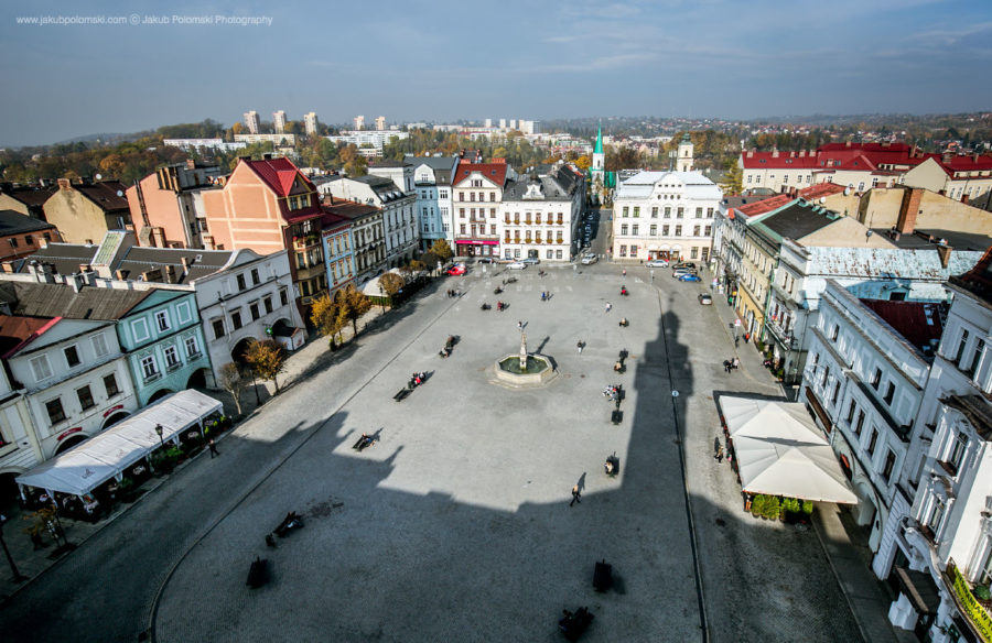 Rynek w Cieszynie - zdjęcia z drona, foto