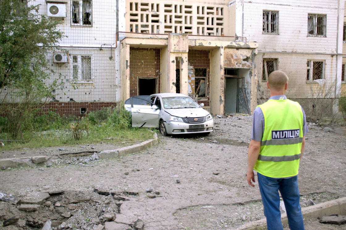 Donieck po bombardowaniu w lecie 2014 roku, Julia Wizowska